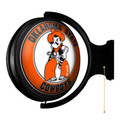 Oklahoma State Cowboys Pistol Pete - Original Round Rotating Lighted Wall Sign