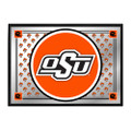 Oklahoma State Cowboys Team Spirit - Framed Mirrored Wall Sign - Mirrored | The Fan-Brand | NCOKST-265-02A