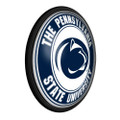 Penn State Nittany Lions Round Slimline Lighted Wall Sign - Blue / White