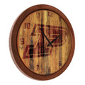 Purdue Boilermakers Branded Faux Barrel Top Wall Clock