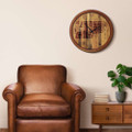 Purdue Boilermakers Branded Faux Barrel Top Wall Clock