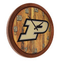 Purdue Boilermakers Faux Barrel Top Wall Clock