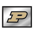 Purdue Boilermakers Framed Mirrored Wall Sign - Black Edge | The Fan-Brand | NCPURD-265-01B