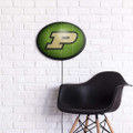 Purdue Boilermakers On the 50 - Oval Slimline Lighted Wall Sign