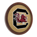 South Carolina Gamecocks Faux Barrel Framed Cork Board - Color Logo