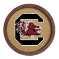 South Carolina Gamecocks Faux Barrel Framed Cork Board - Color Logo | The Fan-Brand | NCSCGC-632-01A