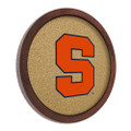 Syracuse Orange Logo - Faux Barrel Framed Cork Board