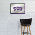 TCU Horned Frogs Framed Mirrored Wall Sign