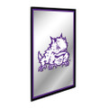 TCU Horned Frogs Mascot - Framed Mirrored Wall Sign