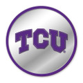 TCU Horned Frogs Modern Disc Mirrored Wall Sign | The Fan-Brand | NCTCUH-235-01