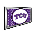 TCU Horned Frogs Team Spirit - Framed Mirrored Wall Sign - Purple