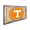Tennessee Volunteers Team Spirit - Framed Mirrored Wall Sign - Checkered