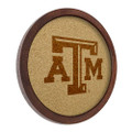 Texas A&M Aggies Faux Barrel Framed Cork Board - Monochrome Logo