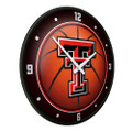 Texas Tech Red Raiders Basketball - Modern Disc Wall Clock