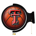 Texas Tech Red Raiders Basketball - Original Round Rotating Lighted Wall Sign | The Fan-Brand | NCTTRR-115-11
