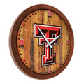 Texas Tech Red Raiders Faux Barrel Top Wall Clock - Dots