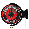 Texas Tech Red Raiders Masked Rider - Original Round Rotating Lighted Wall Sign | The Fan-Brand | NCTTRR-115-02