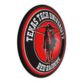 Texas Tech Red Raiders Masked Rider - Round Slimline Lighted Wall Sign