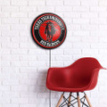 Texas Tech Red Raiders Masked Rider - Round Slimline Lighted Wall Sign