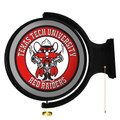 Texas Tech Red Raiders Raider Red - Original Round Rotating Lighted Wall Sign | The Fan-Brand | NCTTRR-115-03