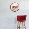 USC Trojans Modern Disc Mirrored Wall Sign