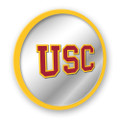 USC Trojans Modern Disc Mirrored Wall Sign 1