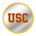 USC Trojans Modern Disc Mirrored Wall Sign | The Fan-Brand | NCUSCT-235-01B