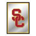 USC Trojans SC - Framed Mirrored Wall Sign | The Fan-Brand | NCUSCT-275-01