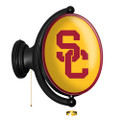 USC Trojans SC - Original Oval Rotating Lighted Wall Sign | The Fan-Brand | NCUSCT-125-01