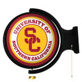 USC Trojans SC - Original Round Rotating Lighted Wall Sign | The Fan-Brand | NCUSCT-115-01