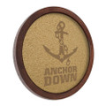 Vanderbilt Commodores Anchor - Faux Barrel Framed Cork Board - Color Logo