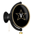 Vanderbilt Commodores Original Oval Rotating Lighted Wall Sign - Black | The Fan-Brand | NCVAND-125-01B