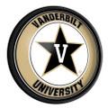 Vanderbilt Commodores Round Slimline Lighted Wall Sign | The Fan-Brand | NCVAND-130-01