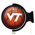 Virginia Tech Hokies Basketball - Original Round Rotating Lighted Wall Sign | The Fan-Brand | NCVTCH-115-11