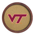 Virginia Tech Hokies Faux Barrel Framed Cork Board - Color Logo | The Fan-Brand | NCVTCH-632-01A