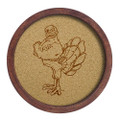 Virginia Tech Hokies Faux Barrel Framed Cork Board - Monochrome Logo | The Fan-Brand | NCVTCH-632-02B