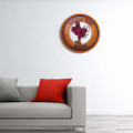 Virginia Tech Hokies Mascot - Modern Disc Wall Sign - Orange Frame