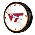 Virginia Tech Hokies Retro Lighted Wall Clock