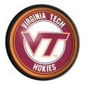 Virginia Tech Hokies Round Slimline Lighted Wall Sign | The Fan-Brand | NCVTCH-130-01