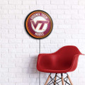 Virginia Tech Hokies Round Slimline Lighted Wall Sign