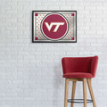Virginia Tech Hokies Team Spirit - Framed Mirrored Wall Sign - Mirrored