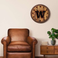 Washington Huskies Branded Faux Barrel Top Wall Clock