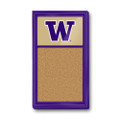 Washington Huskies Cork Note Board - Gold / Purple Frame | The Fan-Brand | NCWASH-640-01C