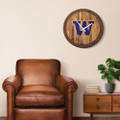 Washington Huskies Faux Barrel Top Wall Clock