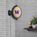 Washington Huskies Original Oval Rotating Lighted Wall Sign - Gold