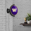 Washington Huskies Original Oval Rotating Lighted Wall Sign - Purple
