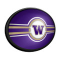 Washington Huskies Oval Slimline Lighted Wall Sign - Purple