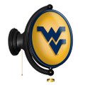 West Virginia Mountaineers Original Oval Rotating Lighted Wall Sign | The Fan-Brand | NCWVIR-125-01