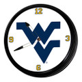 West Virginia Mountaineers Retro Lighted Wall Clock | The Fan-Brand | NCWVIR-550-01