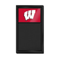 Wisconsin Badgers Chalk Note Board - Black Frame / Red | The Fan-Brand | NCWISB-620-01A